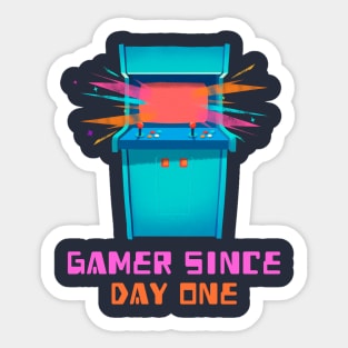 Gamer Since Day One - Retro Sticker